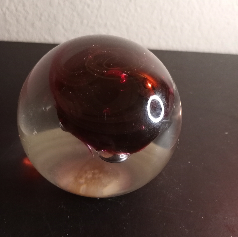 RARE STUNNING Signed 17/1000 CAITHNESS Scotland 1975 Space Rose Paperweight